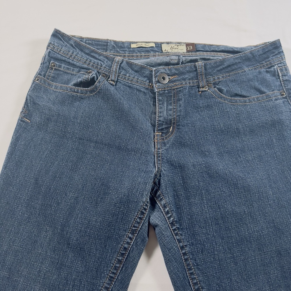 YMI Jeans Womens 13 Blayke Bootcut Blue Stretch Denim Y2K Indie Sleaze